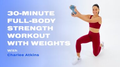 30-Minute Intense Full-Body Strength Workout With Weights