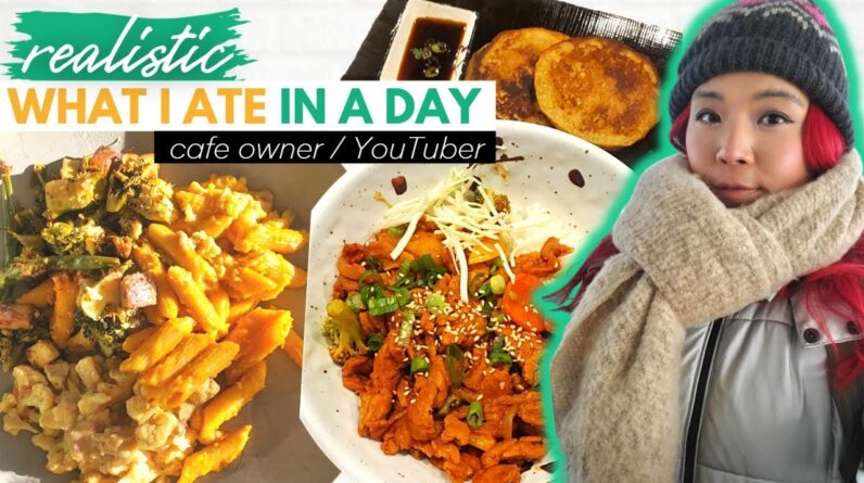 REALISTIC What I Ate in a Day VLOG | Living Alone | DAY IN MY LIFE as a YouTuber & Cafe Owner