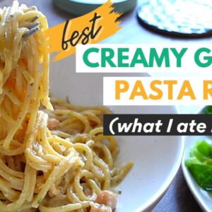 Creamy Garlic Pasta | What I Ate in a Day (Vegan) | Getting Back on Track