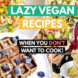 Lazy Vegan Recipes When You Don't Want to Cook