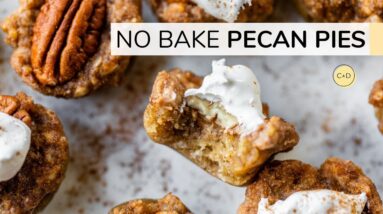 MINI PECAN PIE | no bake, vegan recipe