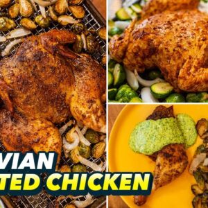 Peruvian Roasted Chicken & Lighter Green Salsa (Aji Verde)