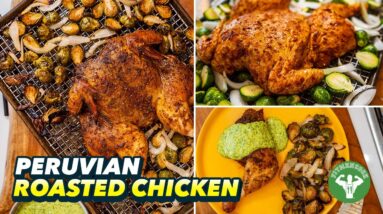 Peruvian Roasted Chicken & Lighter Green Salsa (Aji Verde)