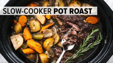 SLOW COOKER POT ROAST | an easy crock pot roast for dinner