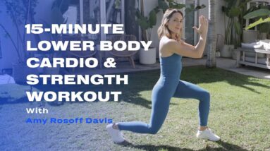 This 15-Minute Lower-Body Cardio and Strength Workout Will Power Up Your Next Walk