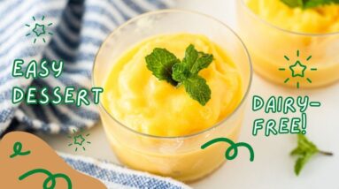 Vitamix Mango Sorbet // Vegan & Dairy-Free