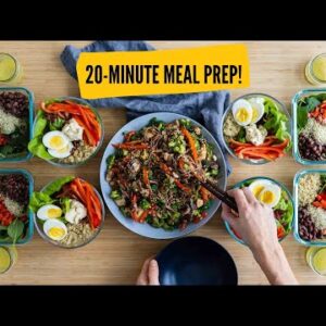 3 Healthy Meal Prep Recipes Made In 20 Minutes Or Less Each