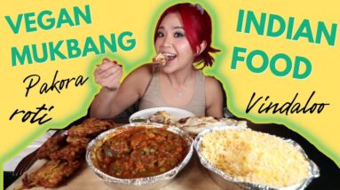 INDIAN FOOD MUKBANG (vegan) / Munching Mondays Ep.107