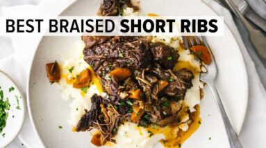 RED WINE BRAISED SHORT RIBS | seriously tender beef short ribs